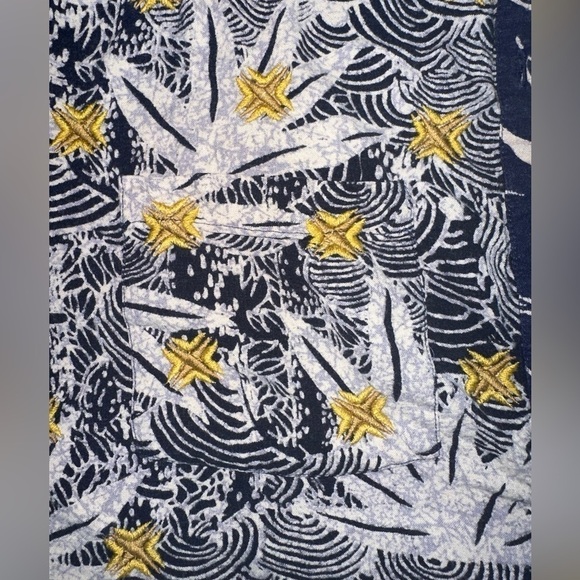 Urban Outfitters Marlow Spliced Boxy Shirt Short Sleeve Top Blouse M - Picture 6 of 15